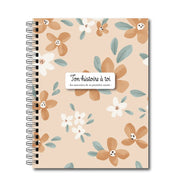 Livre De Naissance Souple Fleurs Oranges