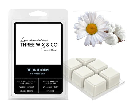 Cube De Cires Parfumées Pour Diffuseur Fleur De Coton