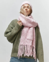 Écharpe Boréale À Poches - Rose