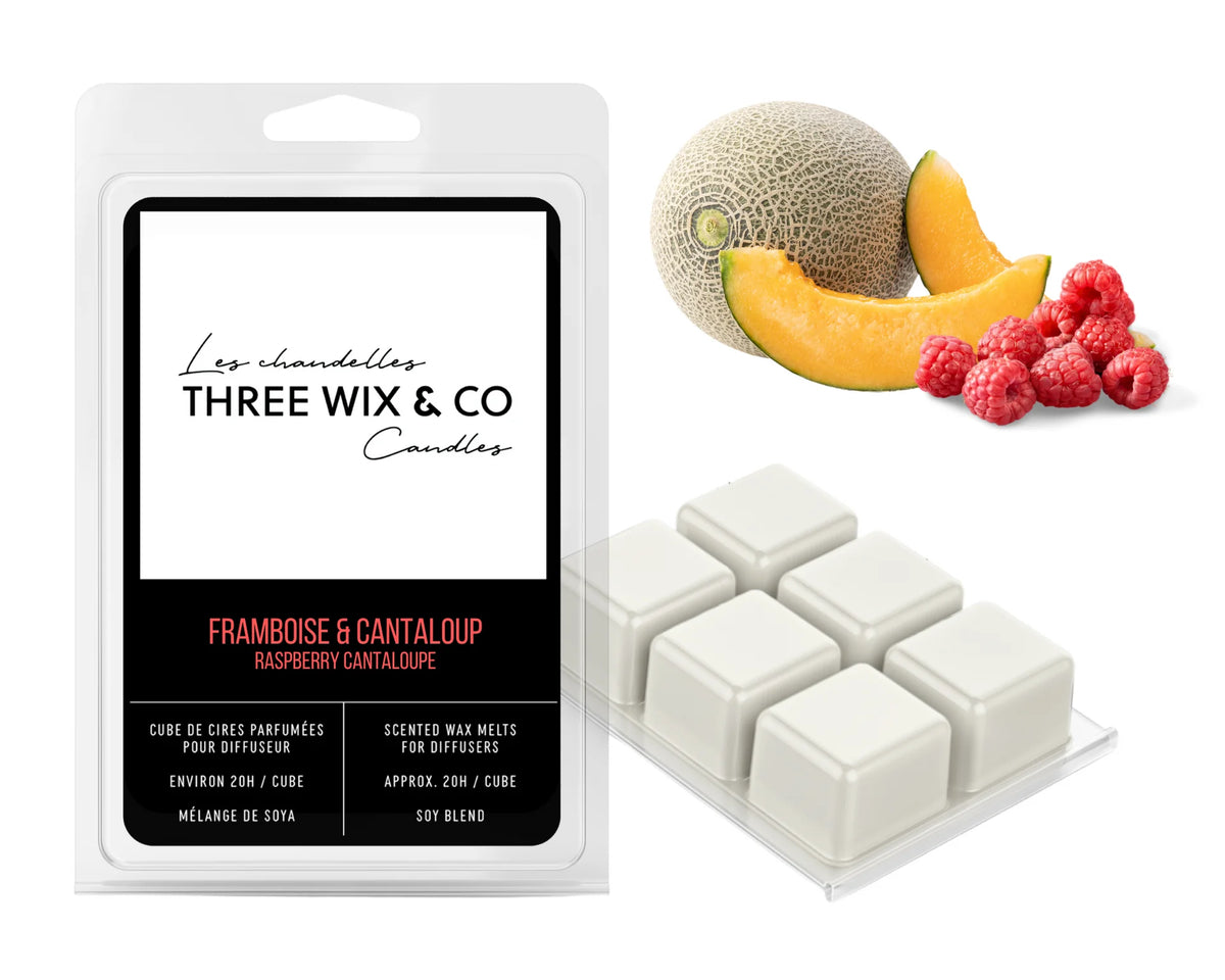 Cube De Cires Parfumées Pour Diffuseur Framboise & Cantaloup