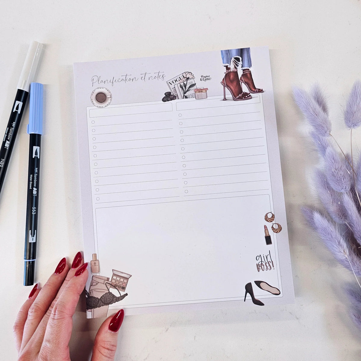 Grand Bloc-Notes Girl Boss