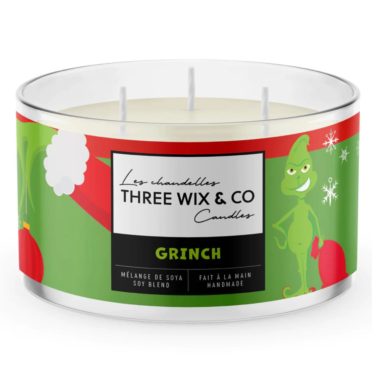 Chandelle À 3 Mèches Grinch