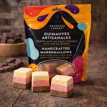 Guimauve Artisanales Napolitaine & Érable (Chocolat, Vanille & Fraise)