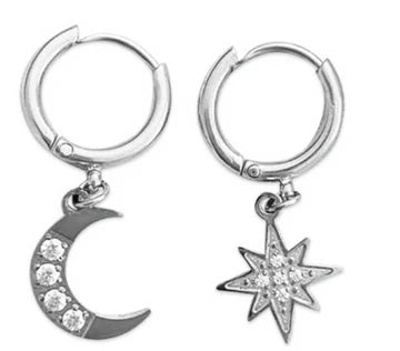 Boucles D'Oreilles Half Moon Bay Argent