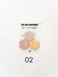 Bloc-Notes Autocollants Translucides Trio D'hexagones - 02