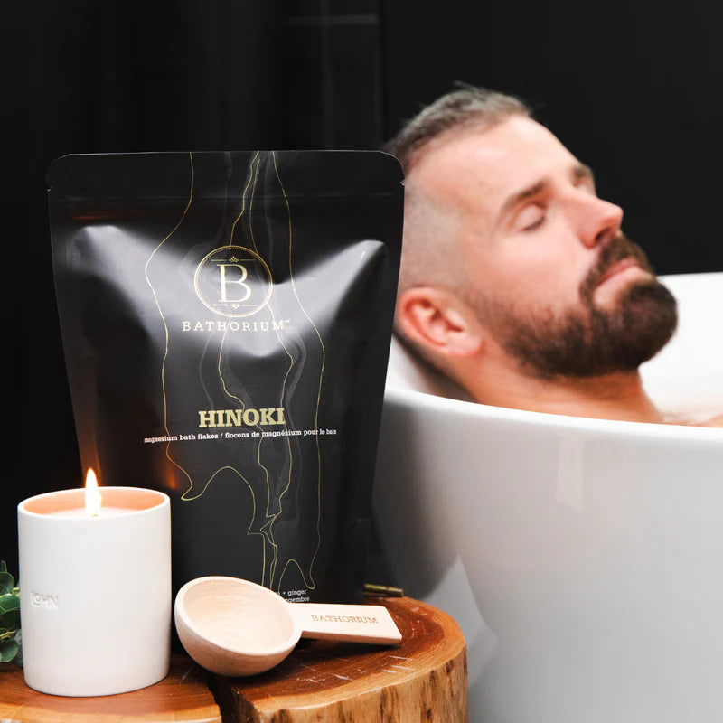 Flocons De Magnésium Pour Le Bain Cyprès Hinoki, Yuzu Japonais & Gingembre