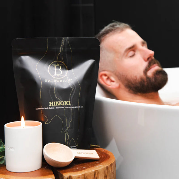 Flocons De Magnésium Pour Le Bain Cyprès Hinoki, Yuzu Japonais & Gingembre