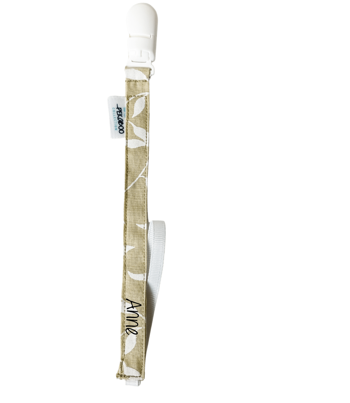 Attache-Suce Feuillus Beige & Blanc (Blanc)