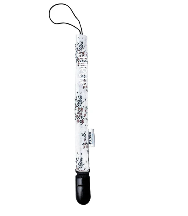 Attache-Suce Fleuri Noir & Vert (Blanc)