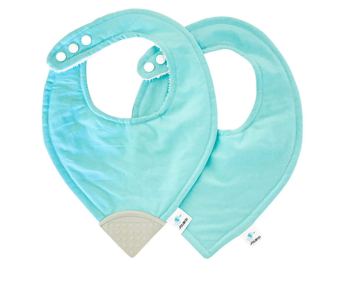 Bavoir Dentition Bleu Ciel