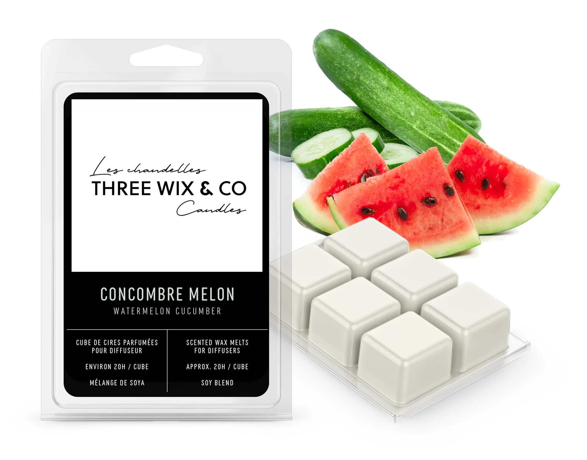 Cube De Cires Parfumées Pour Diffuseur Concombre Melon