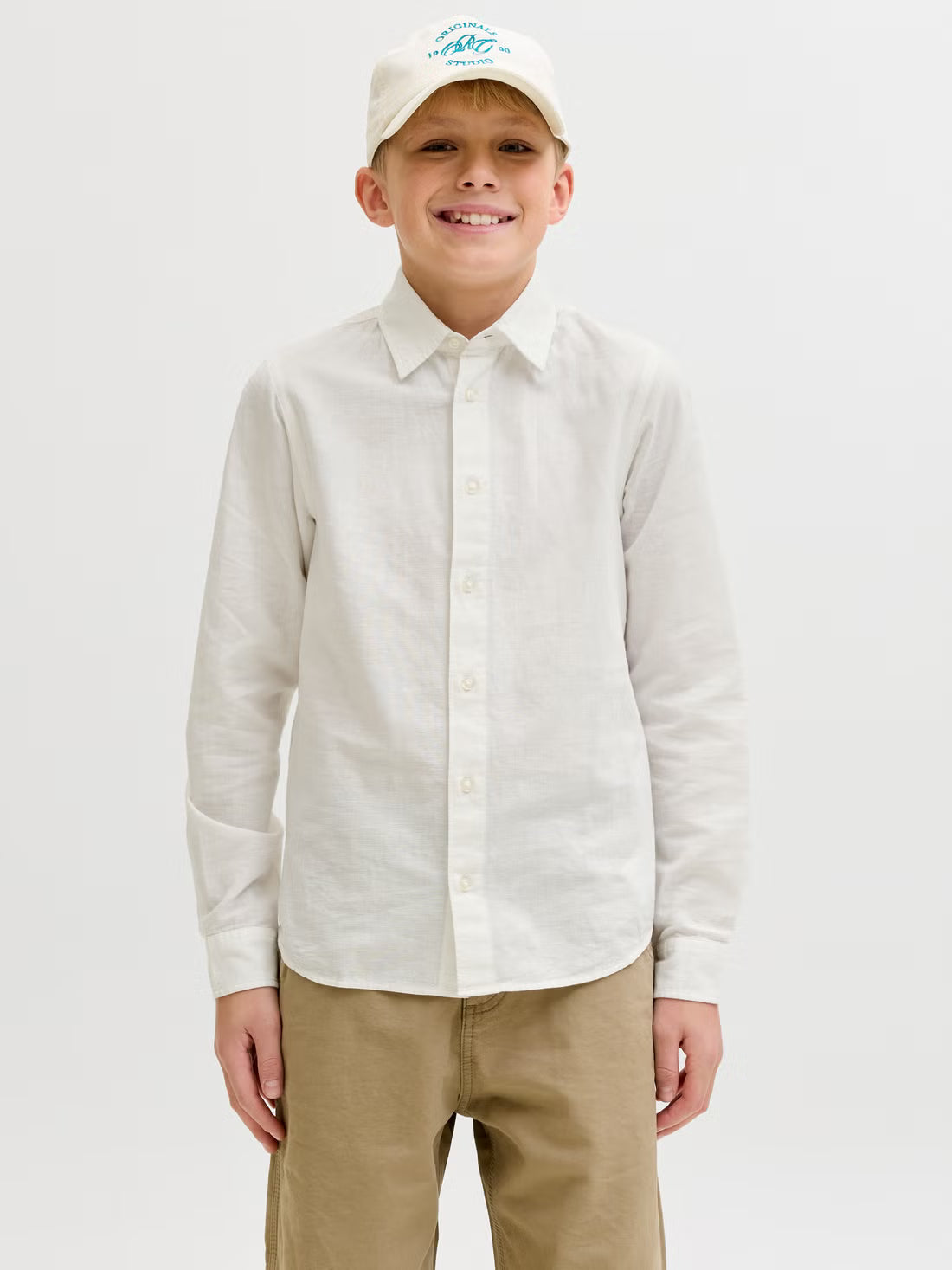 Chemise Junior Jjeaxel Blanche