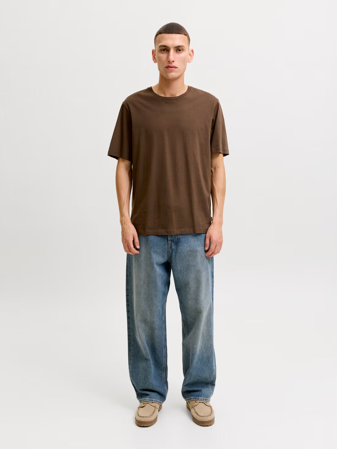 T-Shirt Jjeorganic Basic Cocoa