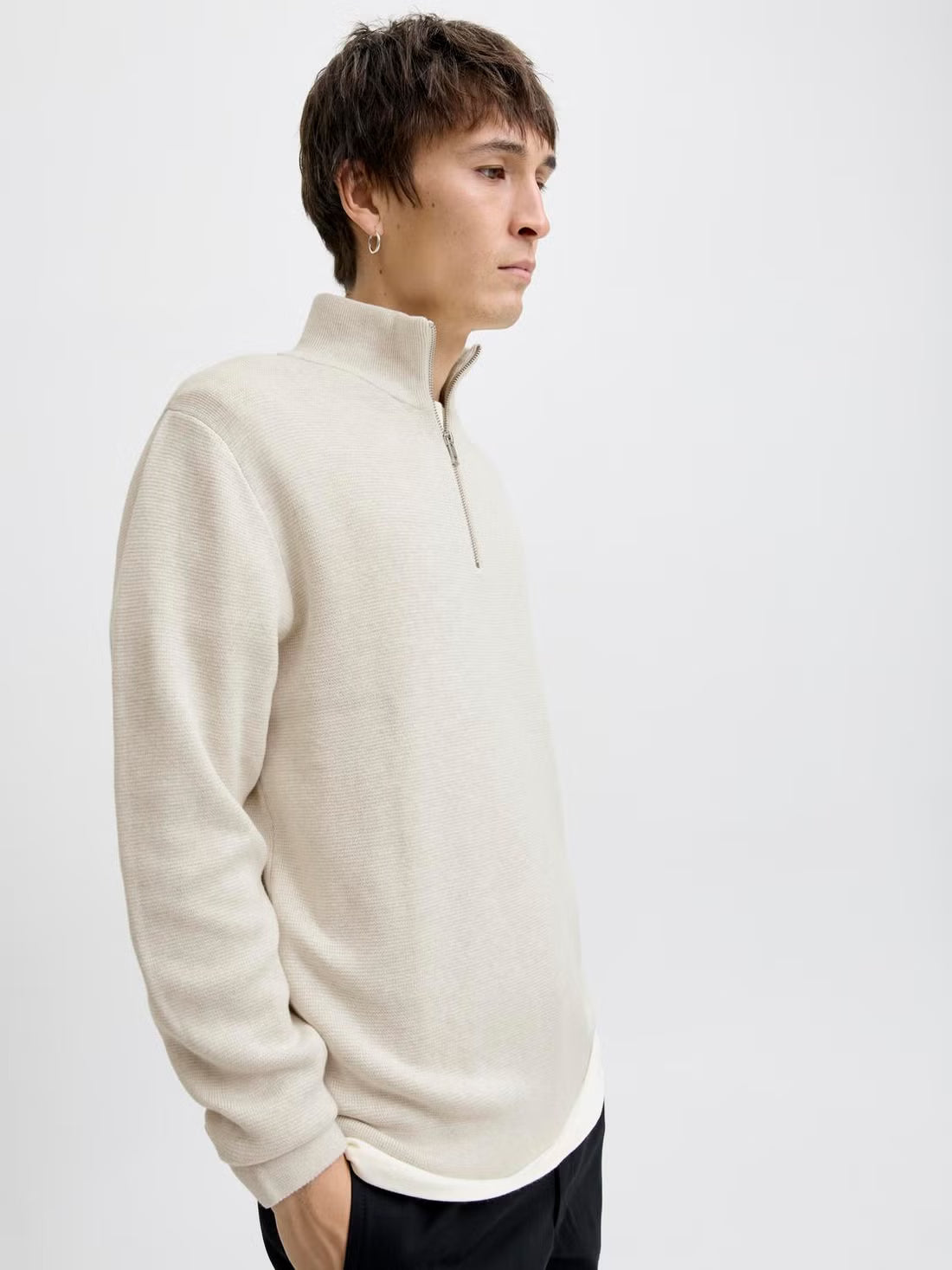 Chandail Zip Up Jjmilano Cloud Dancer