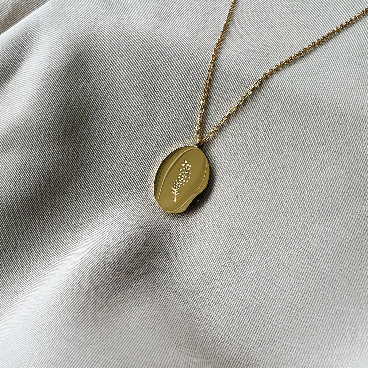 Collier Fleurs De Naissance Or - Juillet