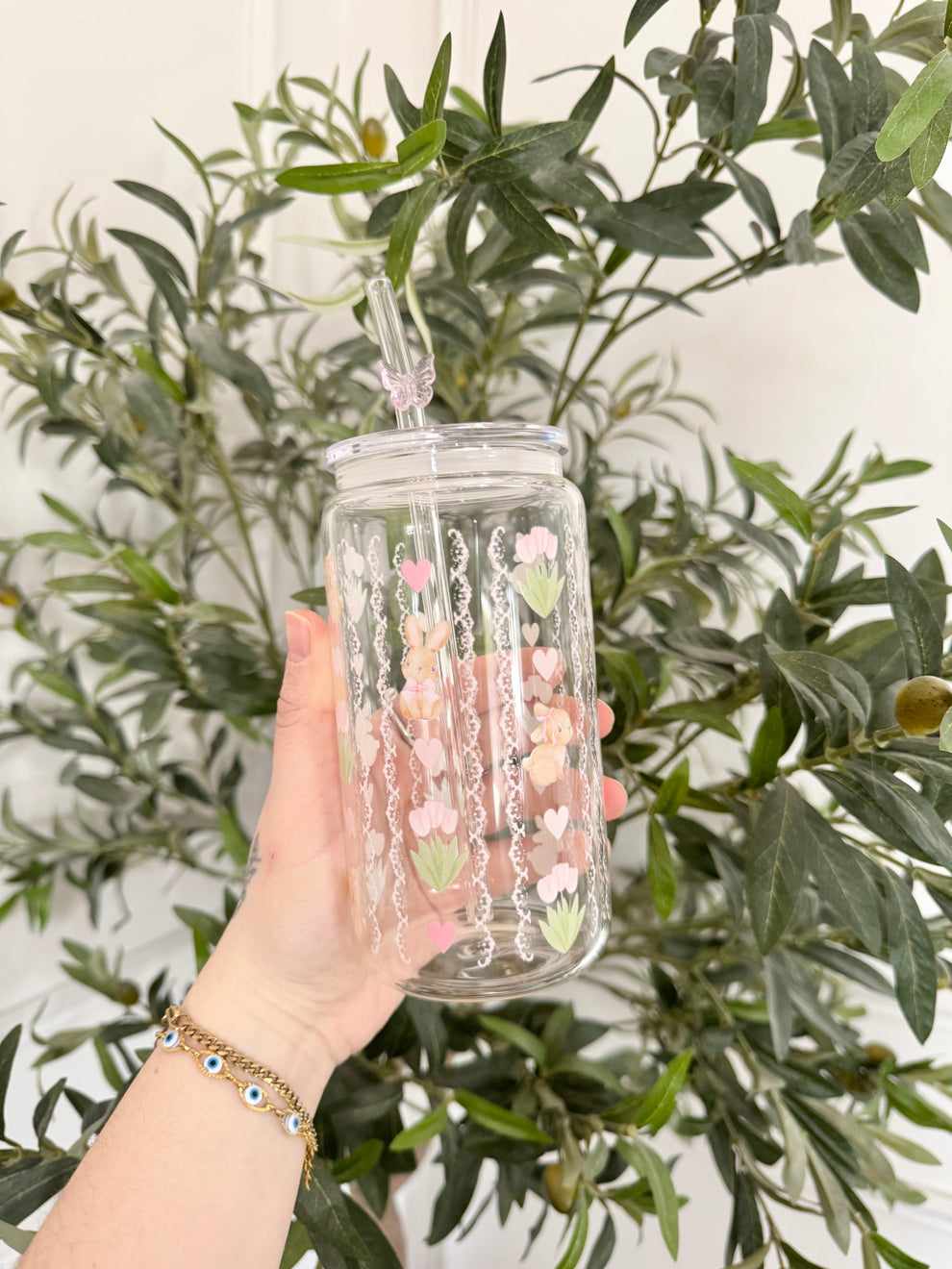Verre 16 Oz - Lapins Doux