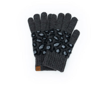 Gants Léopard Noir