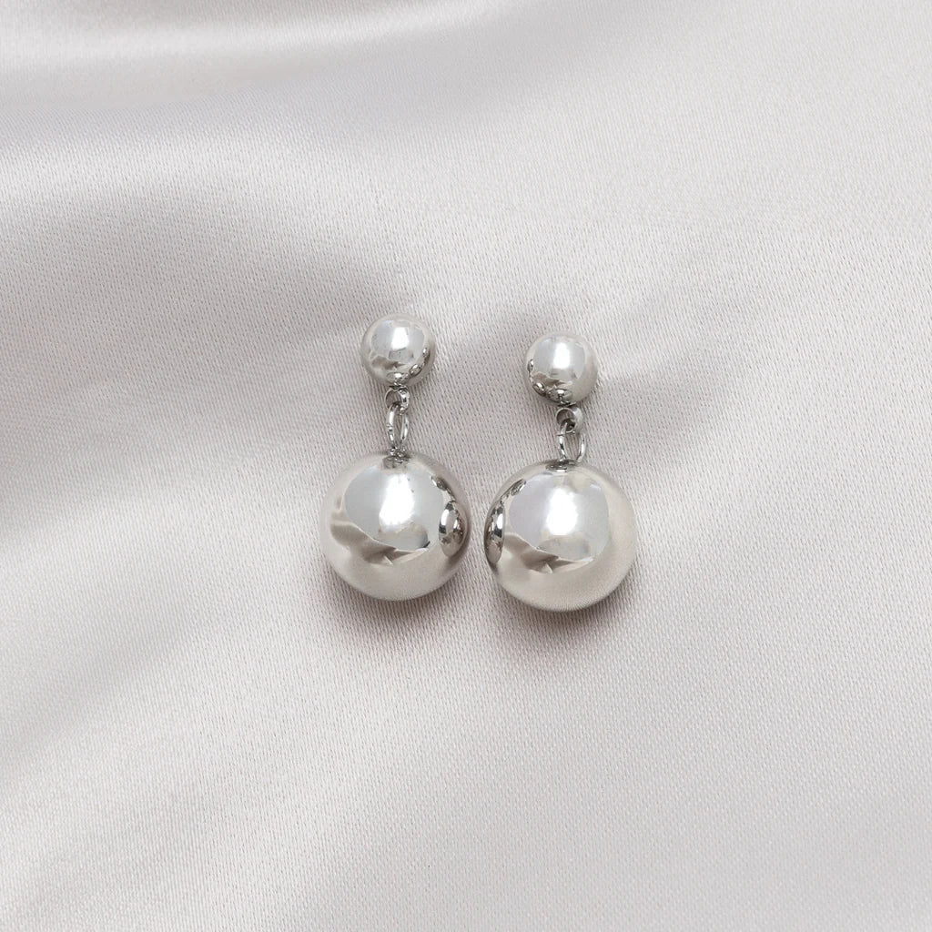 Boucles D'oreilles Les Boules Argent