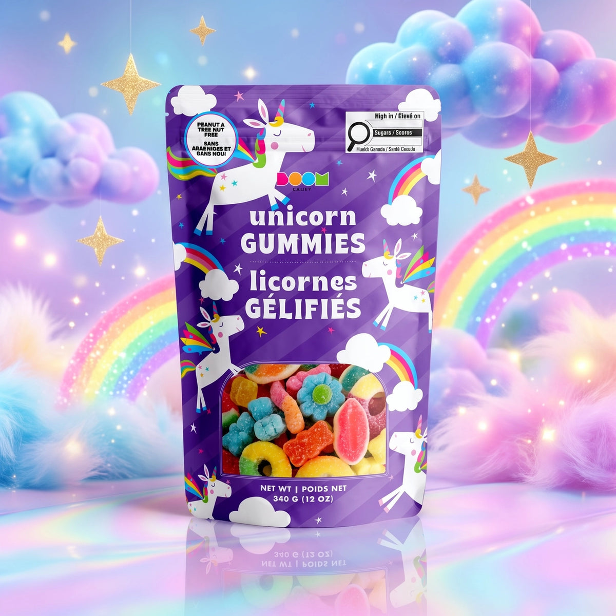 Mélange De Bonbons Licornes Arc-en-ciel