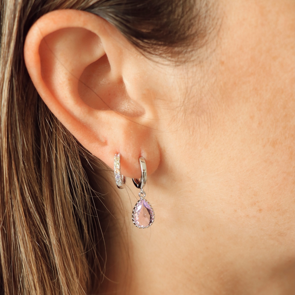 Boucles D'oreilles Dipa Lilas