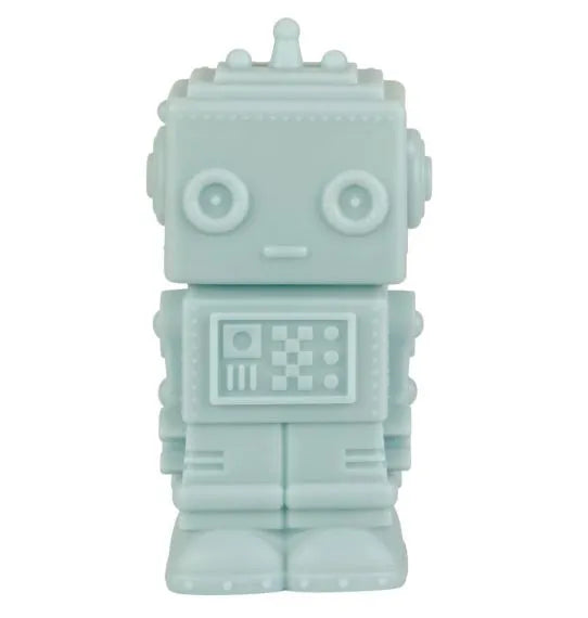 Petite Veilleuse Robot Bleu Fumé