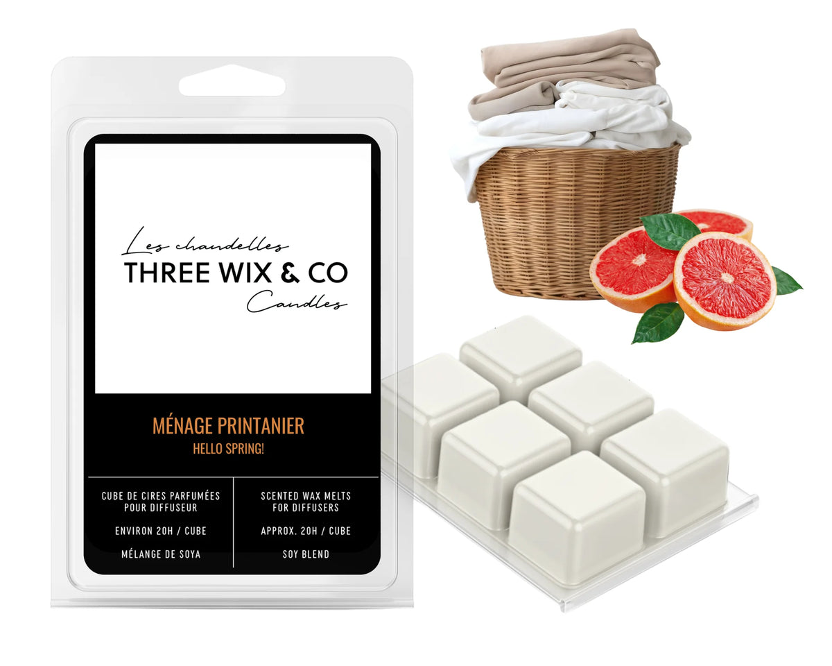 Cube De Cires Parfumées Pour Diffuseur Ménage Printanier