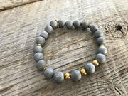 Bracelet Minéral Doré