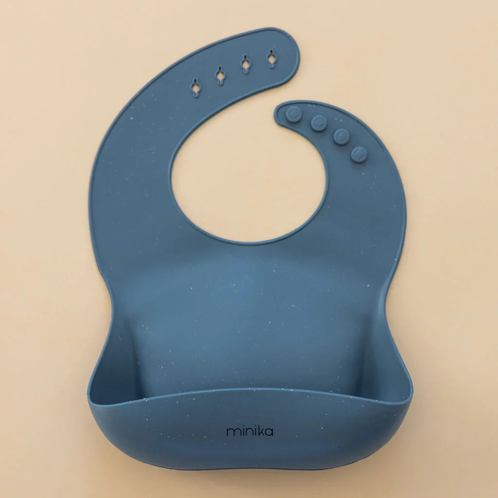 Bavoir Silicone - Indigo