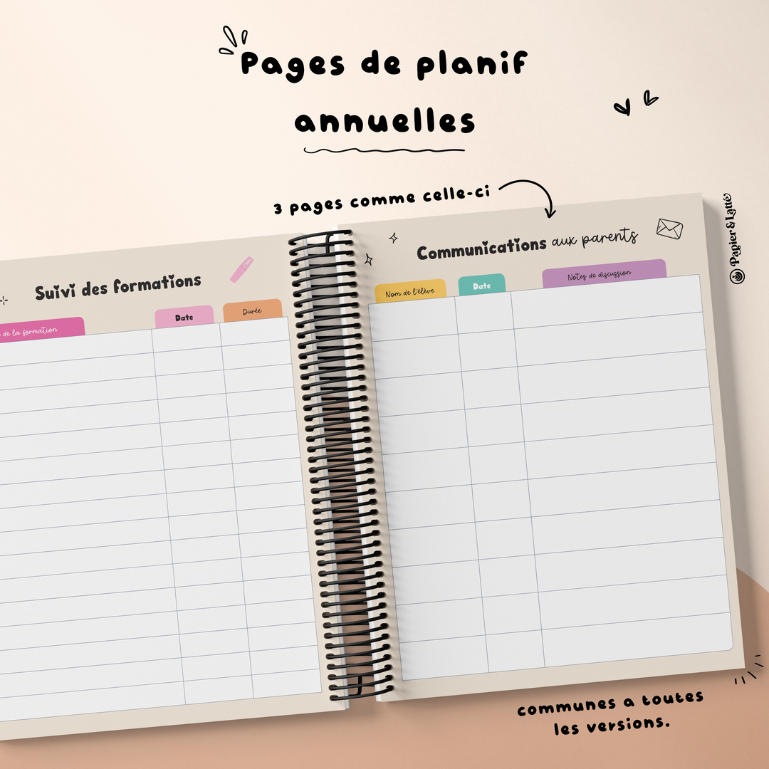 Planificateur Enseignant 2026-2027 02 5 périodes (3AM & 2PM)