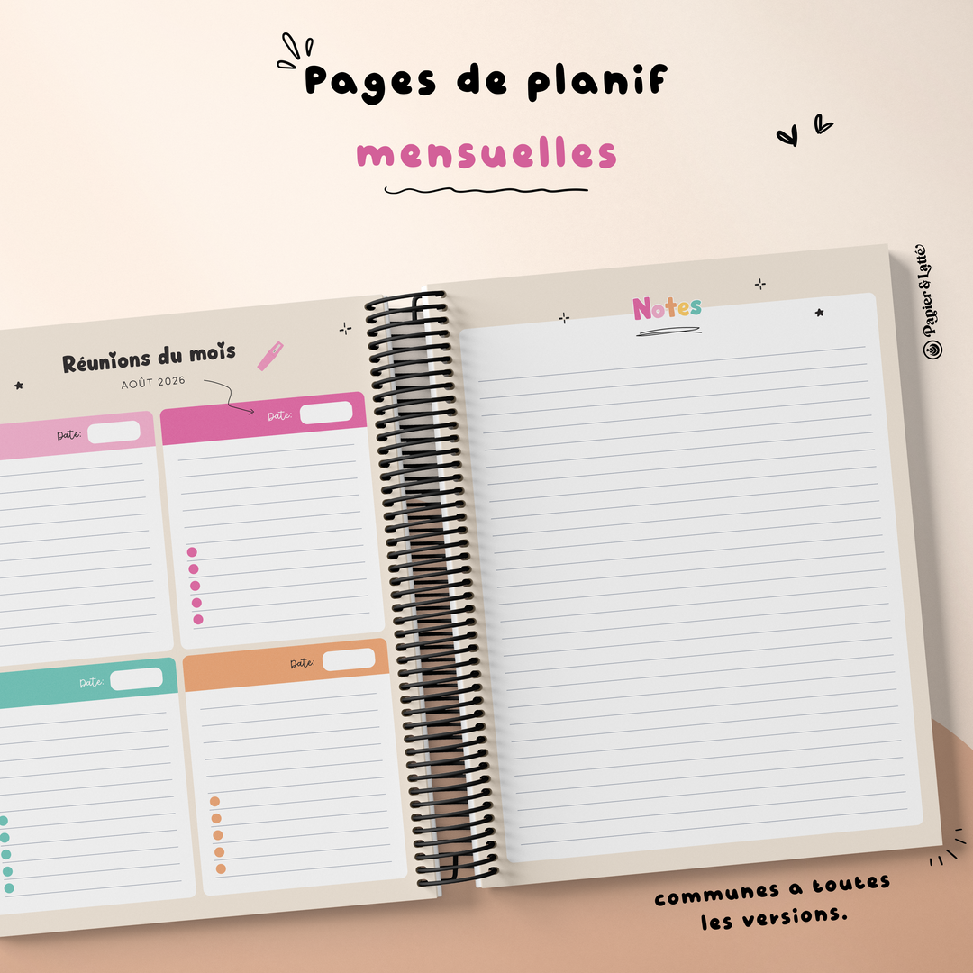 Planificateur Enseignant 2026-2027 02 5 périodes (3AM & 2PM)