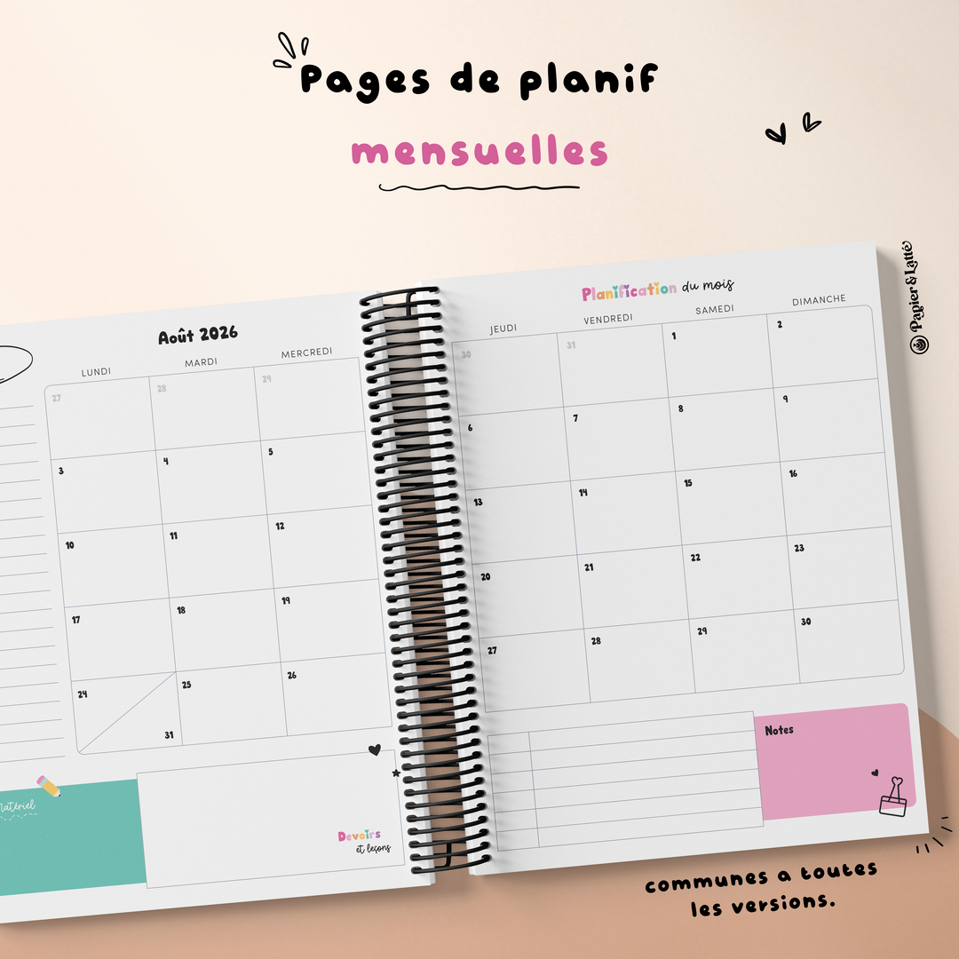 Planificateur Enseignant 2026-2027 02 5 périodes (3AM & 2PM)