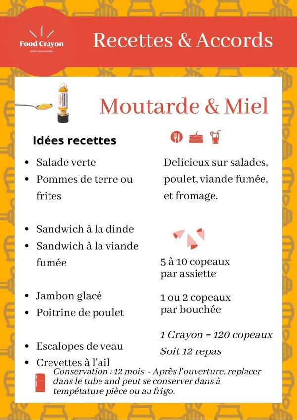 Food Crayon - Moutarde & Miel