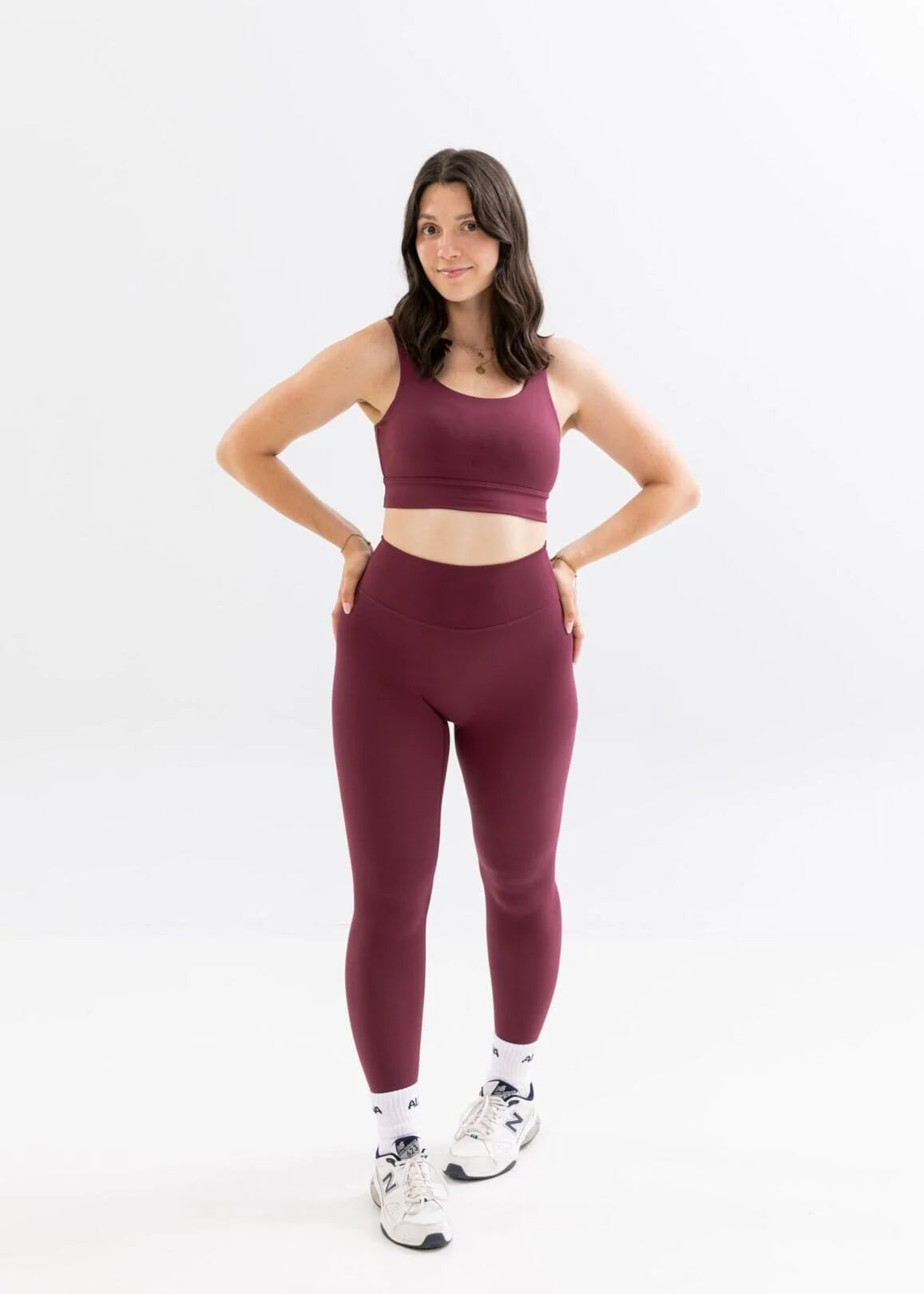 Legging Mylo Taille Haute Burgundy