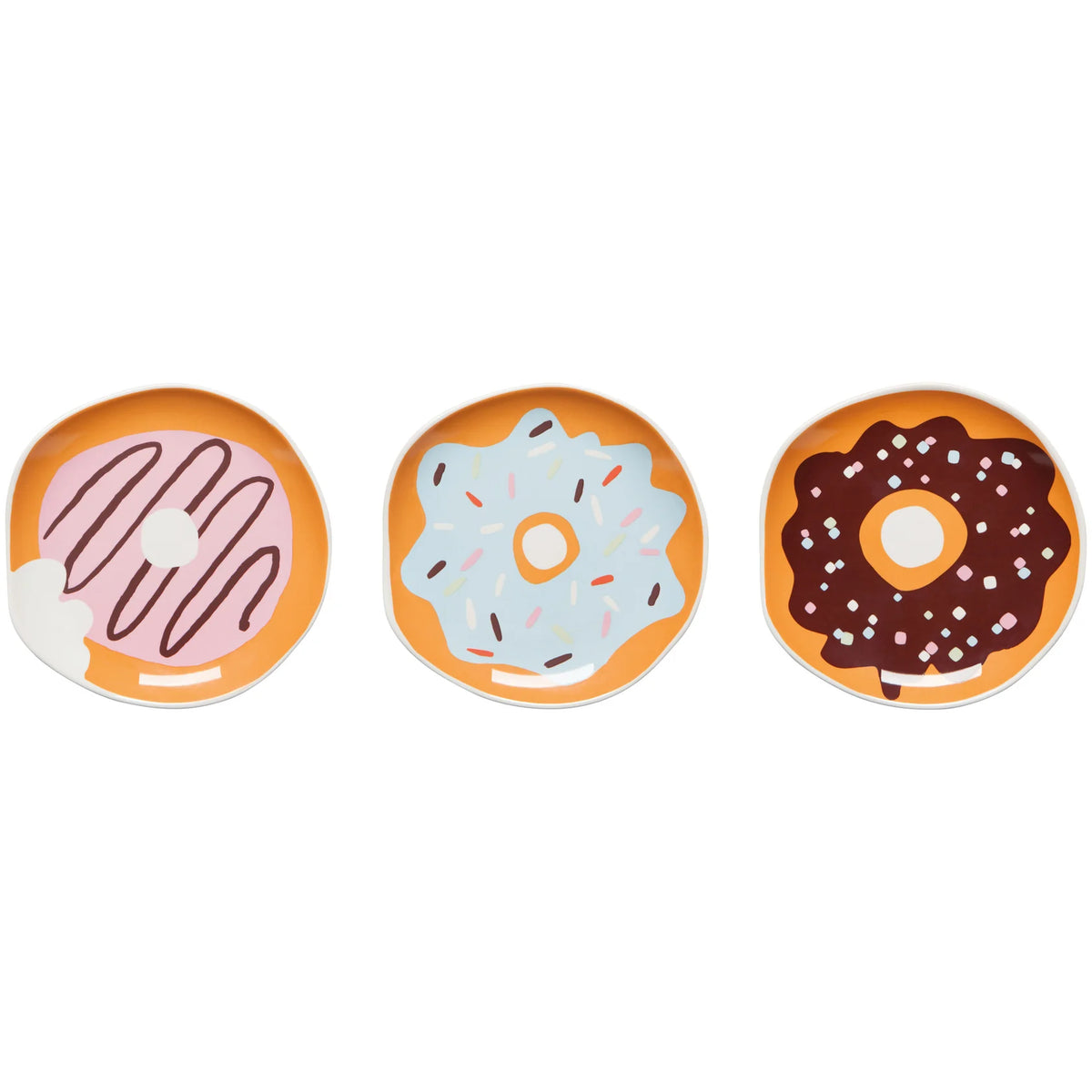 Ensemble 3 Assiettes Donut