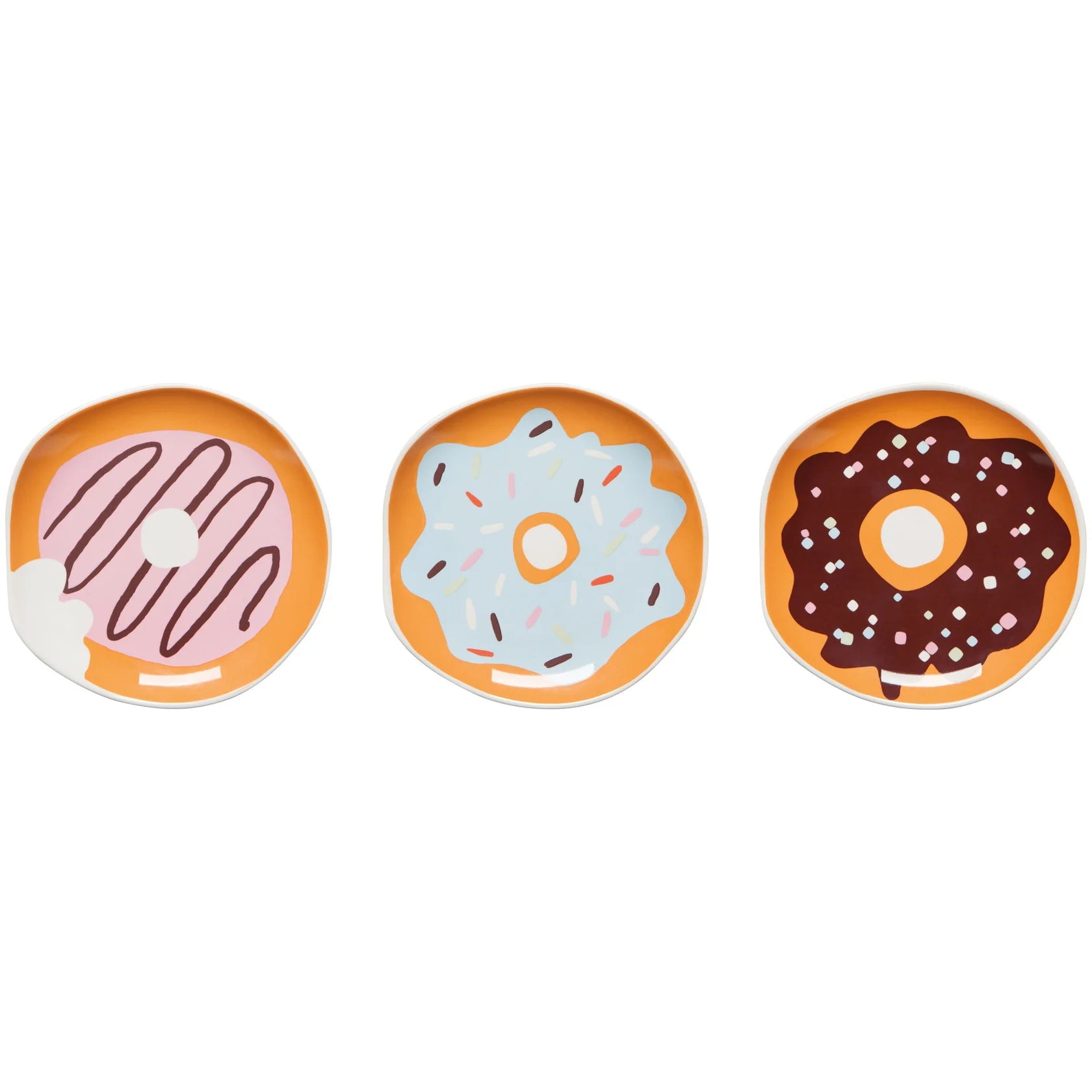 Ensemble 3 Assiettes Donut