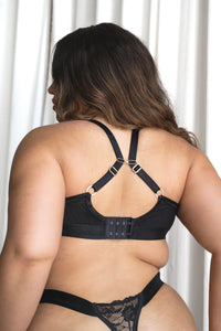 Soutien-Gorge Plongeant Casual Noir