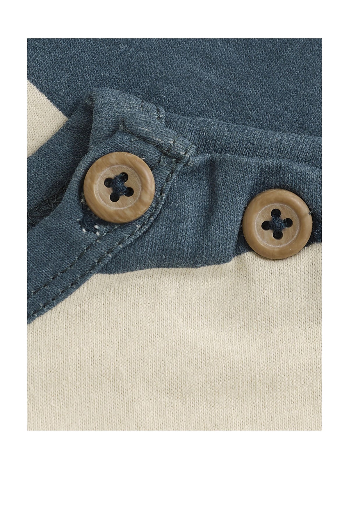 T-Shirt Manches Longues Rayé Bleu, Jaune & Gris