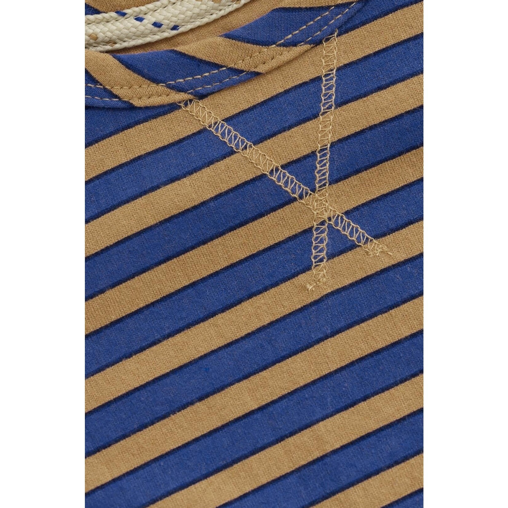 T-Shirt Manches Longues Spicer Medium Brown Rayé