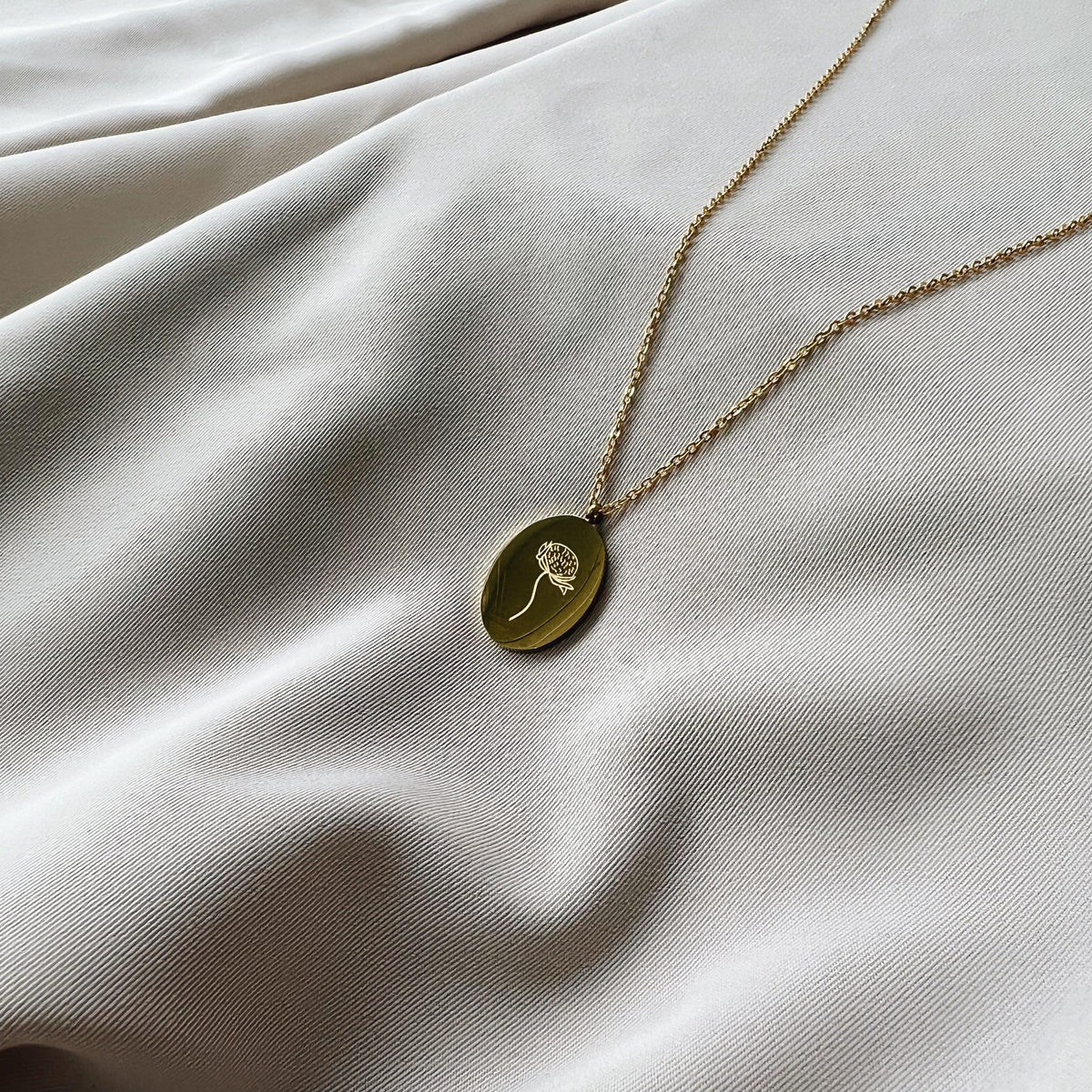 Collier Fleurs De Naissance Or - Novembre