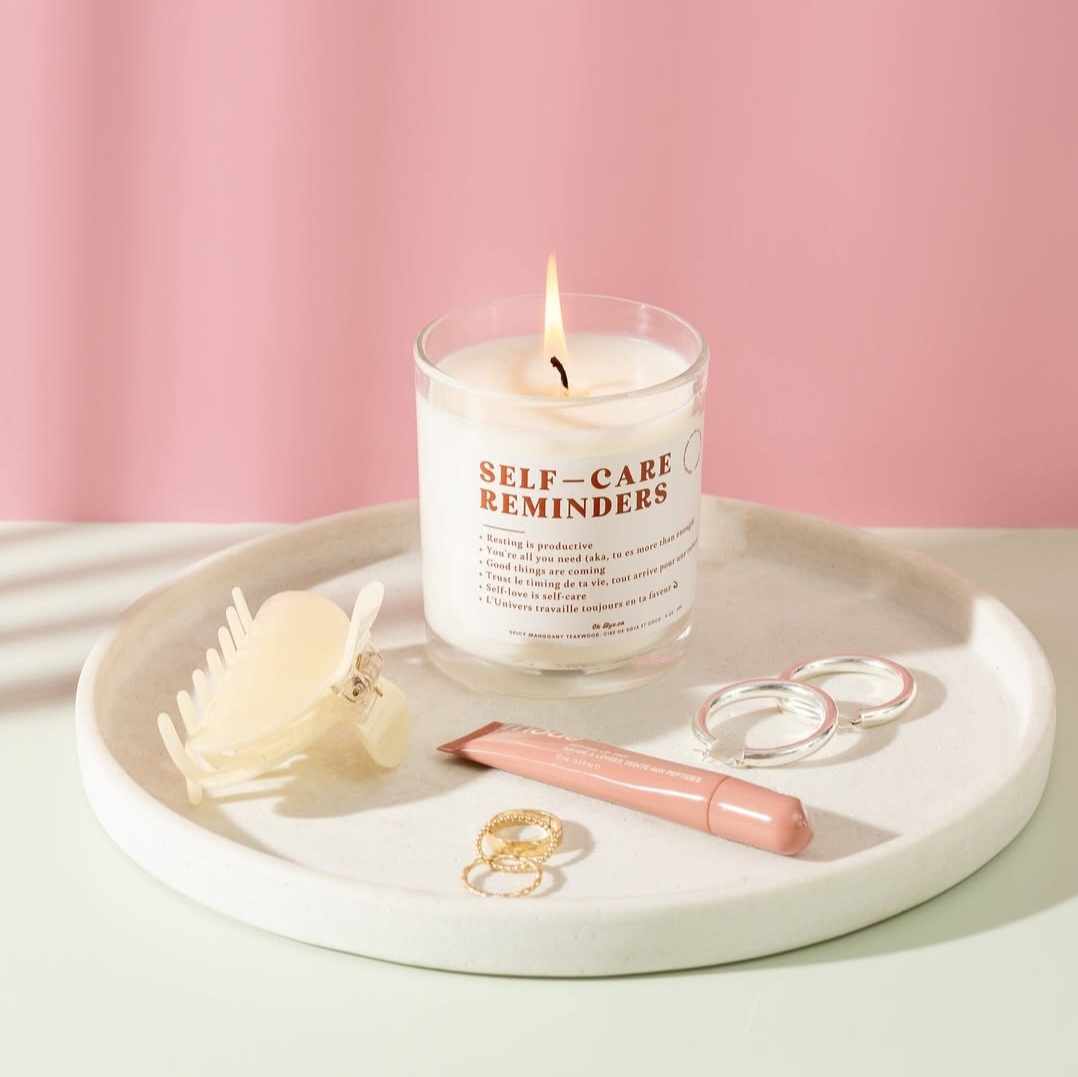 Chandelle Self-Care Reminders Spicy Mahogany