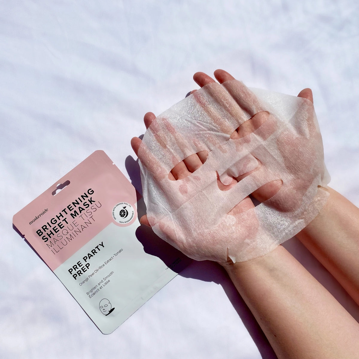 Masque Illuminateur Pre Party Pour Le Visage En Feuille