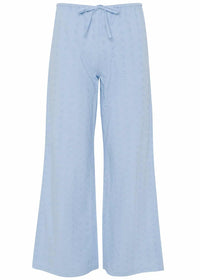 Pantalon Cotton Embroided Blue