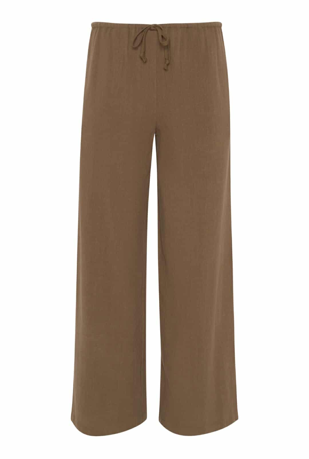 Pantalon En Lin Timeless Brown