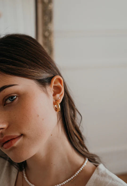 Boucles D'oreilles Perles 3 mm