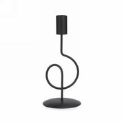 Petit Porte Bougie Métal Noir