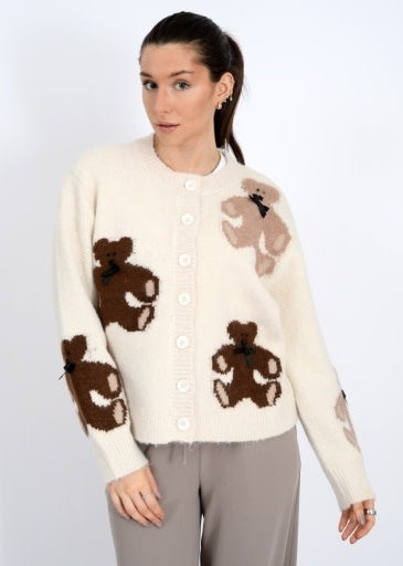 Cardigan Waldrada À Manches Longues Et Col Rond