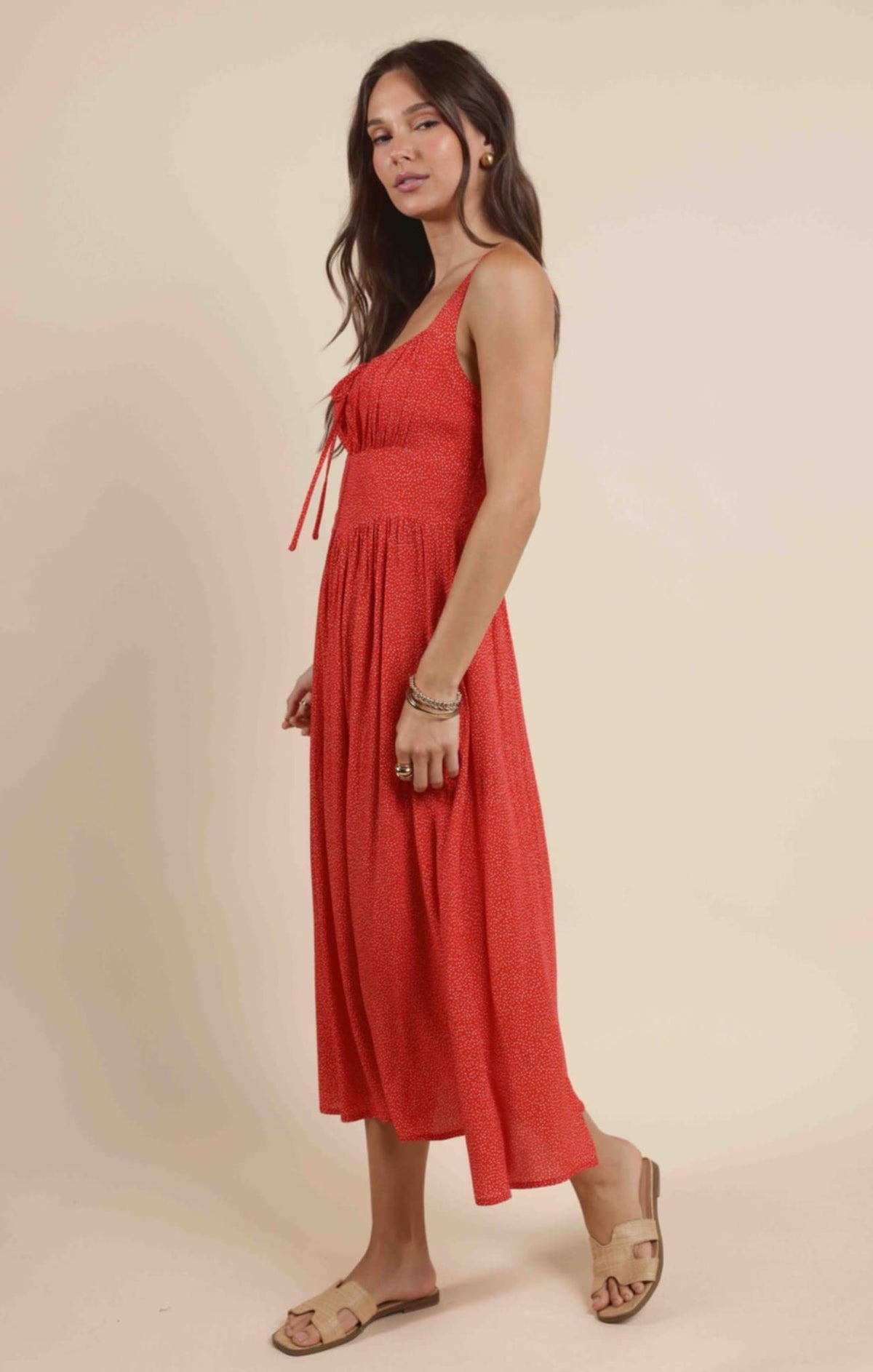 Robe Nina Milkmade Midi Rouge