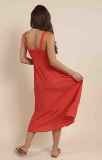 Robe Nina Milkmade Midi Rouge