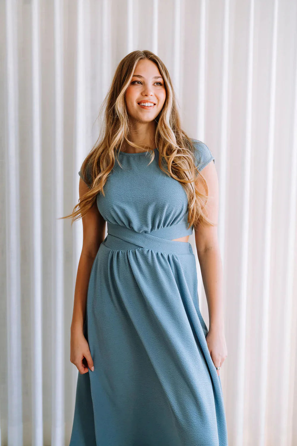 Robe Longue Juliet Bleu Niagara