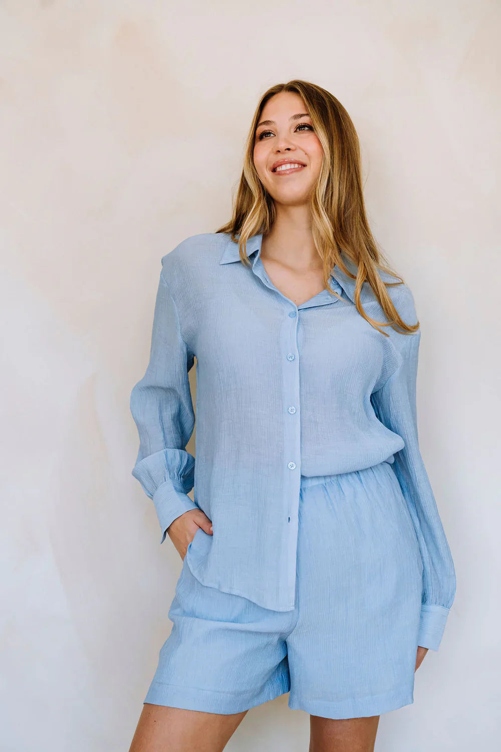Chemise Marina océan